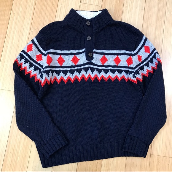 Gymboree Other - GYMBOREE boys thick navy sweater, L 10-12.